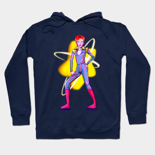 Ziggy Stardust Starman David Bowie Hoodie by SupernovaAda